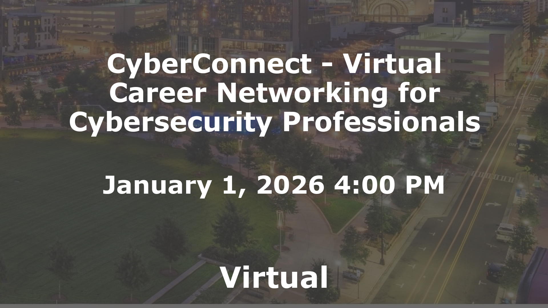 CyberConnect - Virtual Career Networking for Cybersecurity Professionals event image